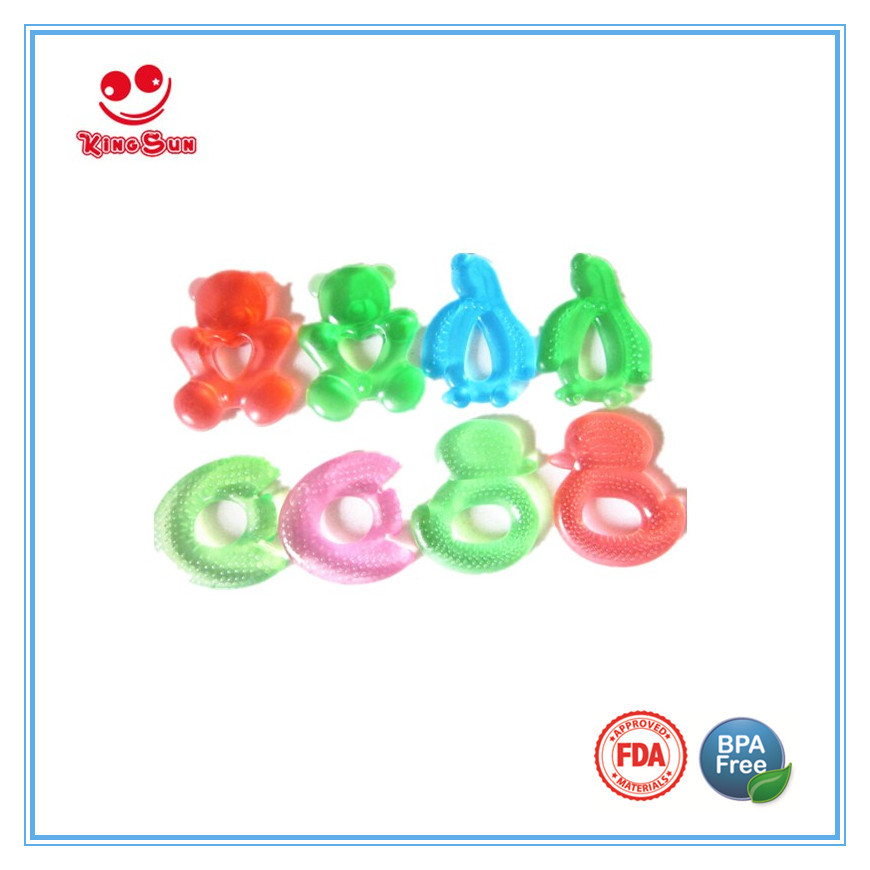 Double Color Or Customized Water Filled Teether