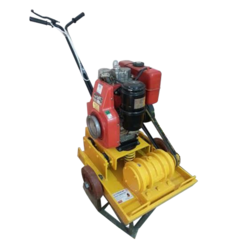 Yellow And Orange Earth Compactor