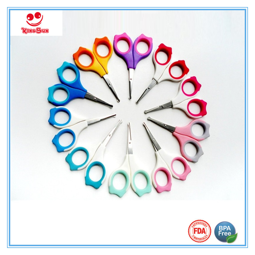 Stainless Steel &Pp Best Newborn Double Color Nail Scissors With Cover