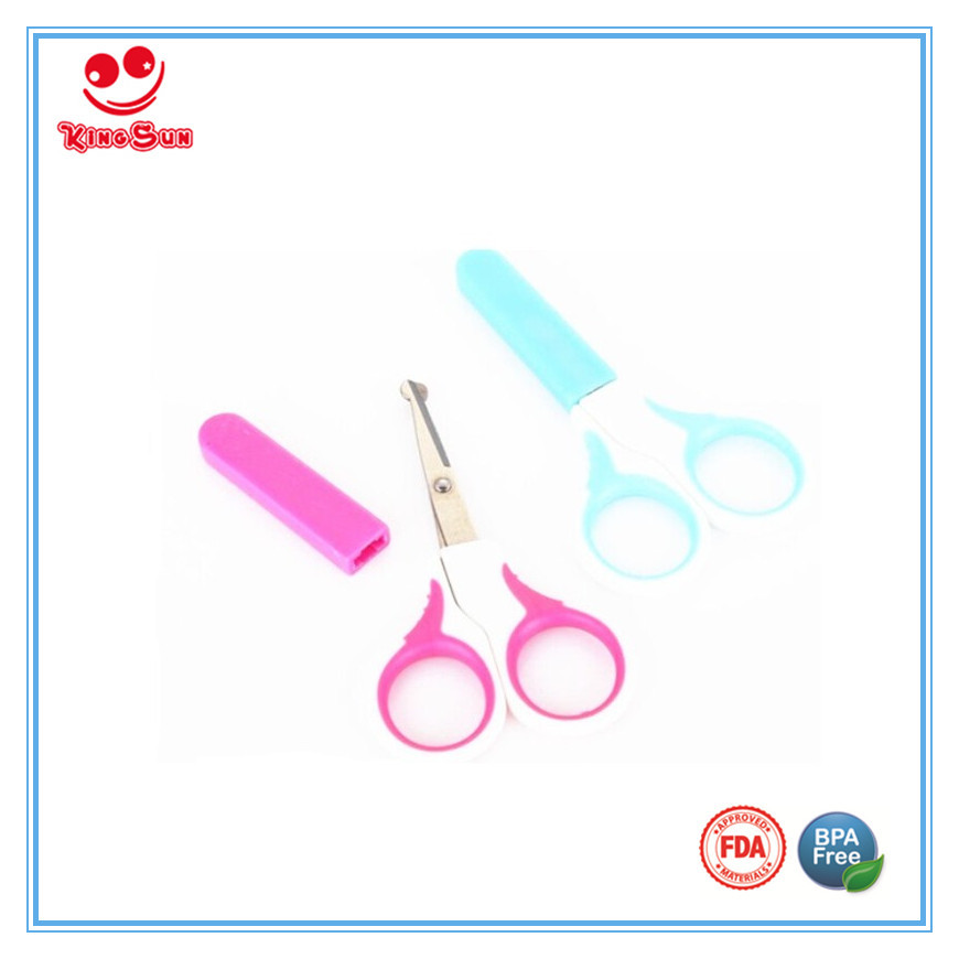 Stainless Steel &Pp Best Newborn Double Color Nail Scissors With Cover