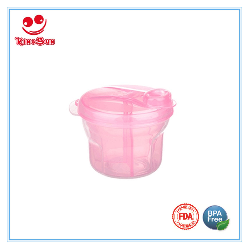 Pink 3 Division Rotation Milk Powder Container