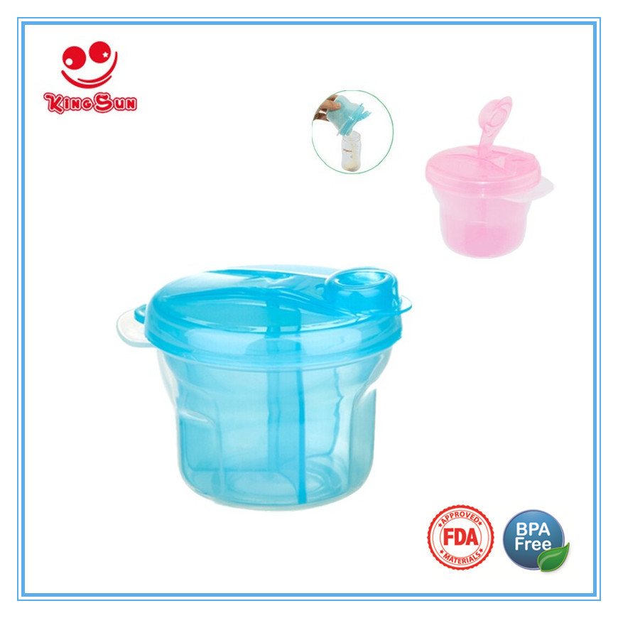 Pink 3 Division Rotation Milk Powder Container