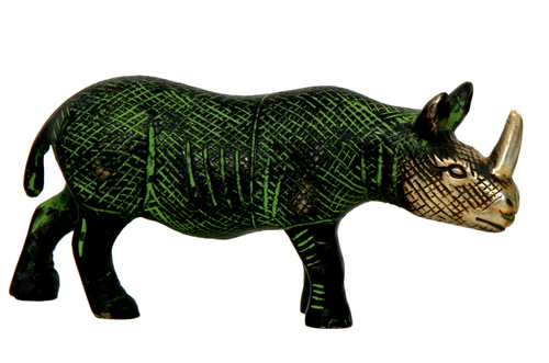 गोल्डन एंड ग्रीन गैंडा स्टैंडिंग