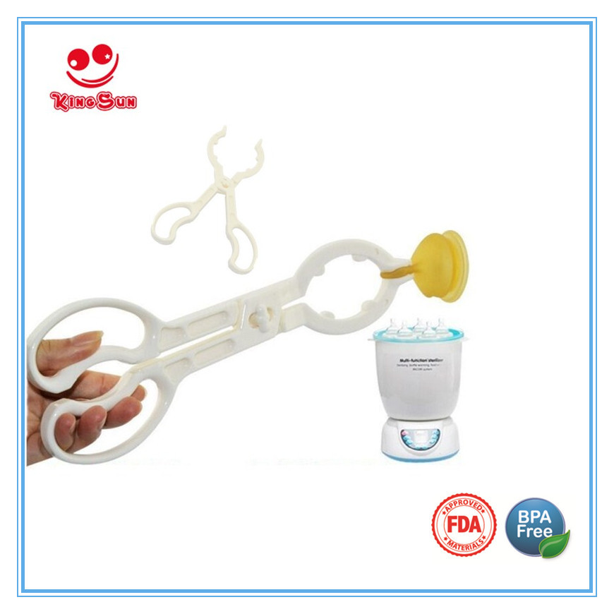 Pink Multi Functional Plastic Baby Feeding Bottle Tong