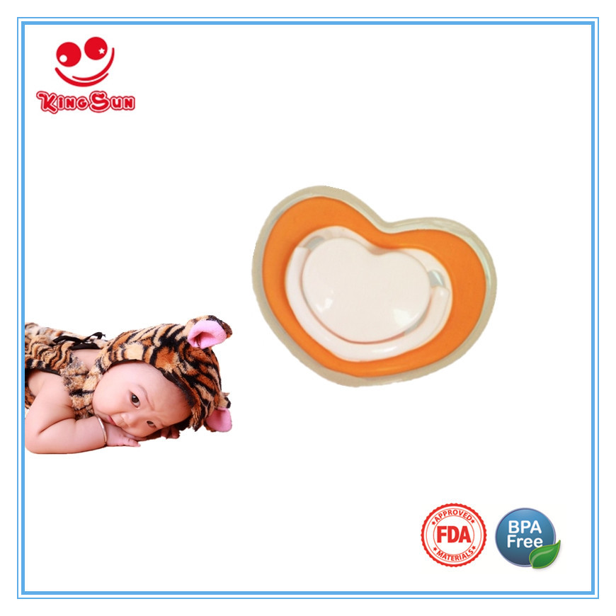 Pink Heart Shape Newborn Baby Pacifier Free Sample