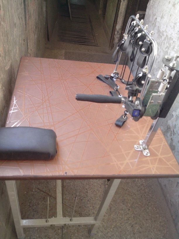 Hand Exercise Table - Steel Frame With Laminated Top, Six Pulleys For Comprehensive Rehabilitation And Physiotherapy, Portable And Recyclable Training For All Age Groups