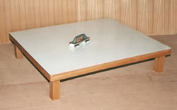Smooth Exercise Board - Hardwood Frame 120x80cm, Natural Wood Finish, Inclined Support For Leg And Arm Exercises