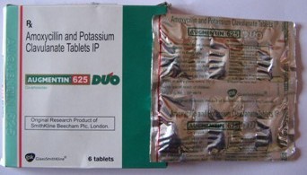 Augmentin - 500/875 Mg Tablets | Amoxicillin & Clavulanate Potassium, Effective Antibiotic Treatment For Bacterial Infections