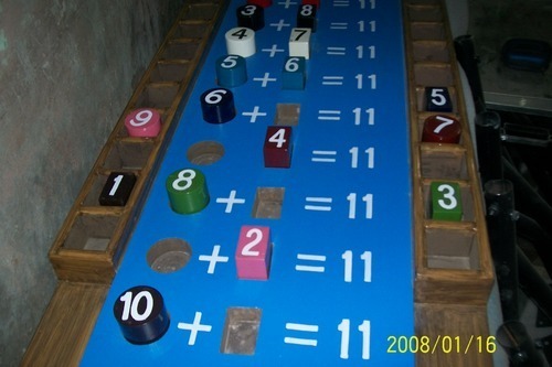 Wood Mathematical Board