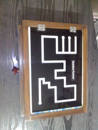 Pencil Maze Test Board - Wood Material, Lightweight Design | Durable Performance For Coordination And Learning Assessments