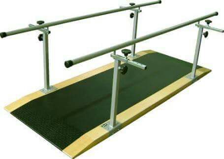 Parallel Bar - Steel, Manual Operation | Ideal for Elders, Engaging Joints, Muscles, and Shoulders in Hospital Settings