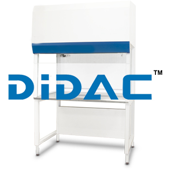 Vertical Laminar Flow Clean Bench - Stainless Steel, 3 to 8 Feet, Blue | DC ECM Motor, 10x HEPA Filtration, 54.5 dBA Noise Level, Spill-Retaining Design
