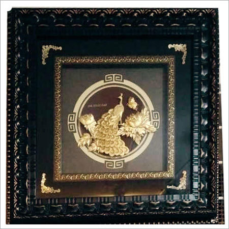 Peacock Gold Leaf Frame