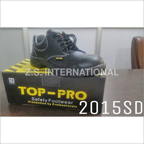 ब्लैक मेन्स सेफ्टी शूज़ टॉप प्रो