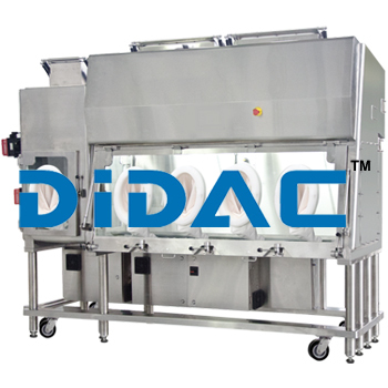 General Processing Platform Isolator - Stainless Steel, Unidirectional Laminar Airflow | Safe Change Glove System, Positive/Negative Chamber Pressure, Integrated Particle Monitoring