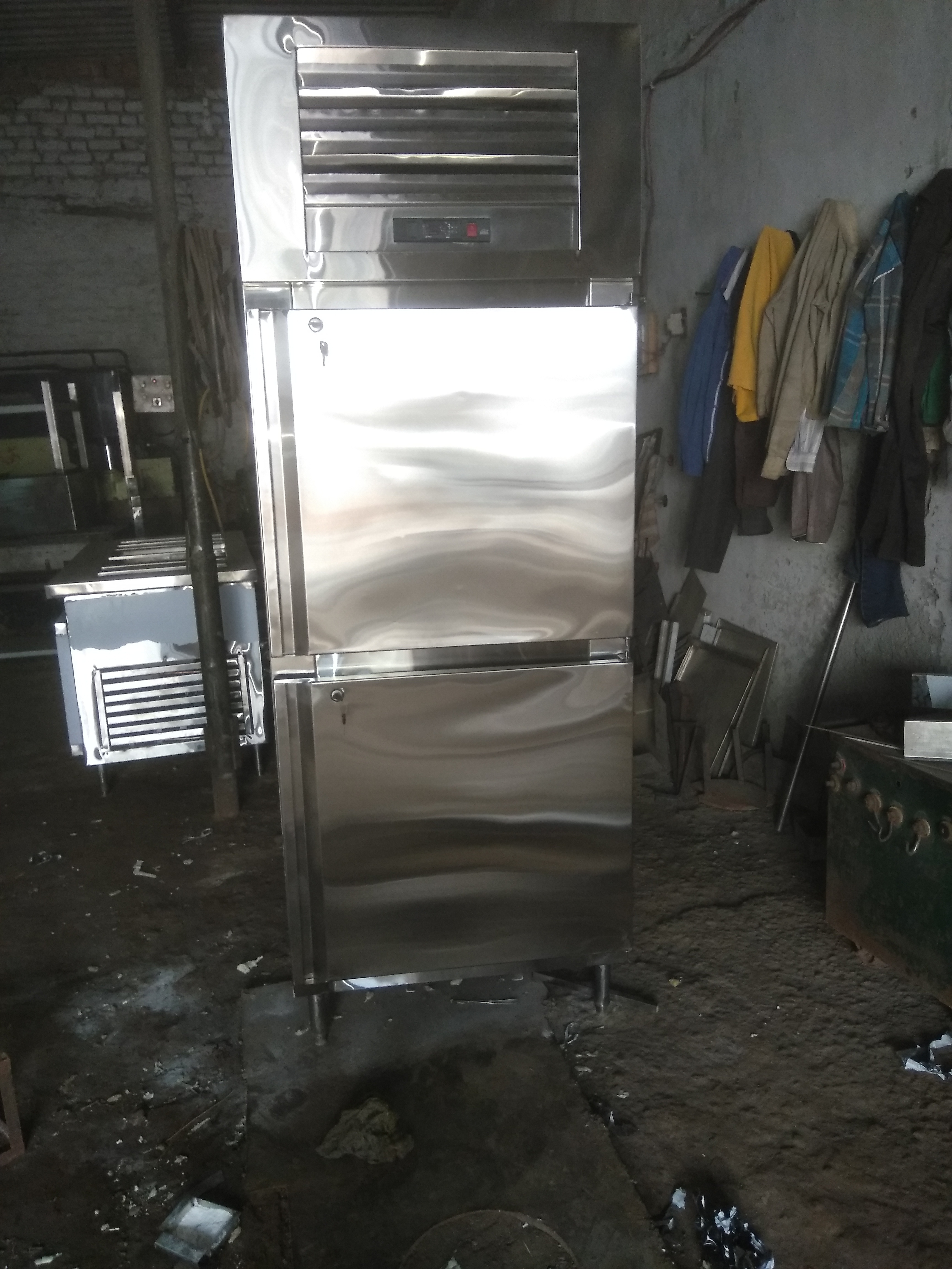 Two Door Refrigerator - Other Material, 220-240 Voltage, Silver Color | Electrical Power Source