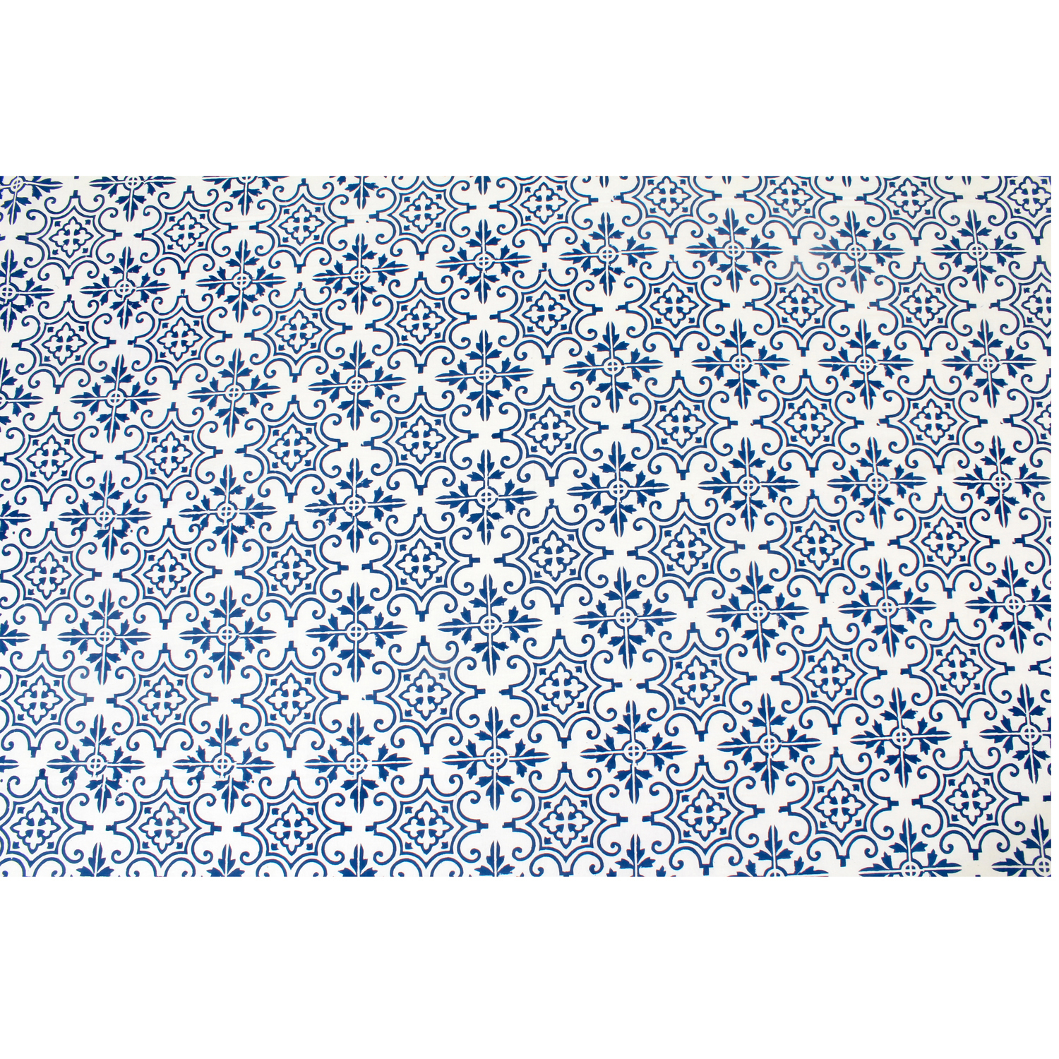 Fresh Blue Cotton Printed Bed Sheets