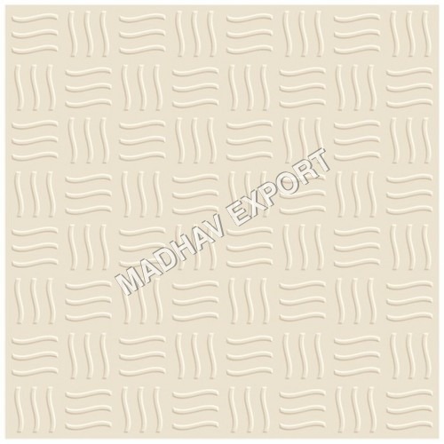 Vitrified Parking Tiles - 300 x 300 MM, Waves Ivory Cream & Beige, Anti-Bacterial, Acid-Resistant, Non-Slip, Wear-Resistant