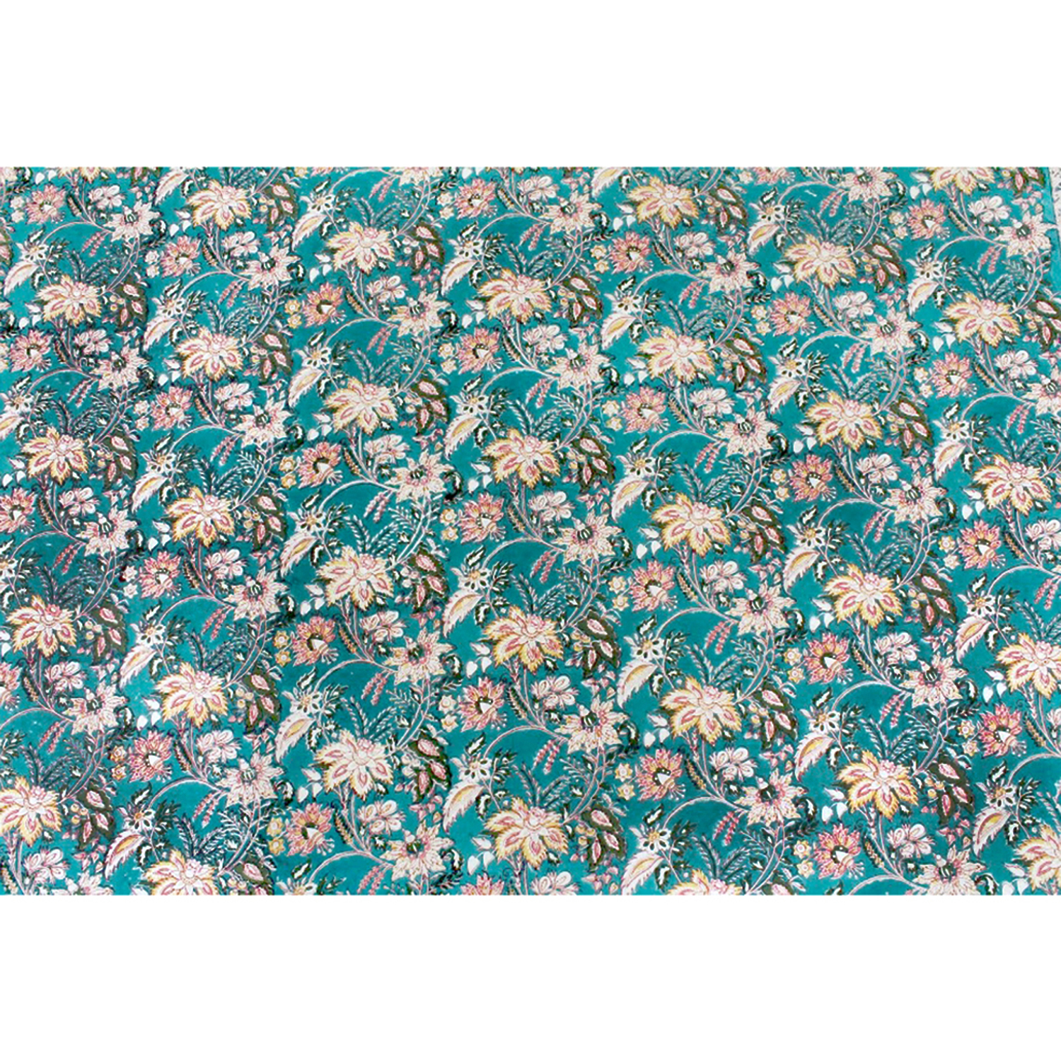 Fresh Aqua Cotton Single Bed Sheet