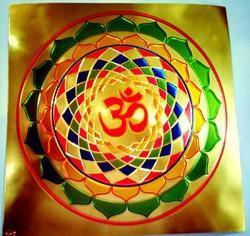 Om Poster In Gold Foil 24k
