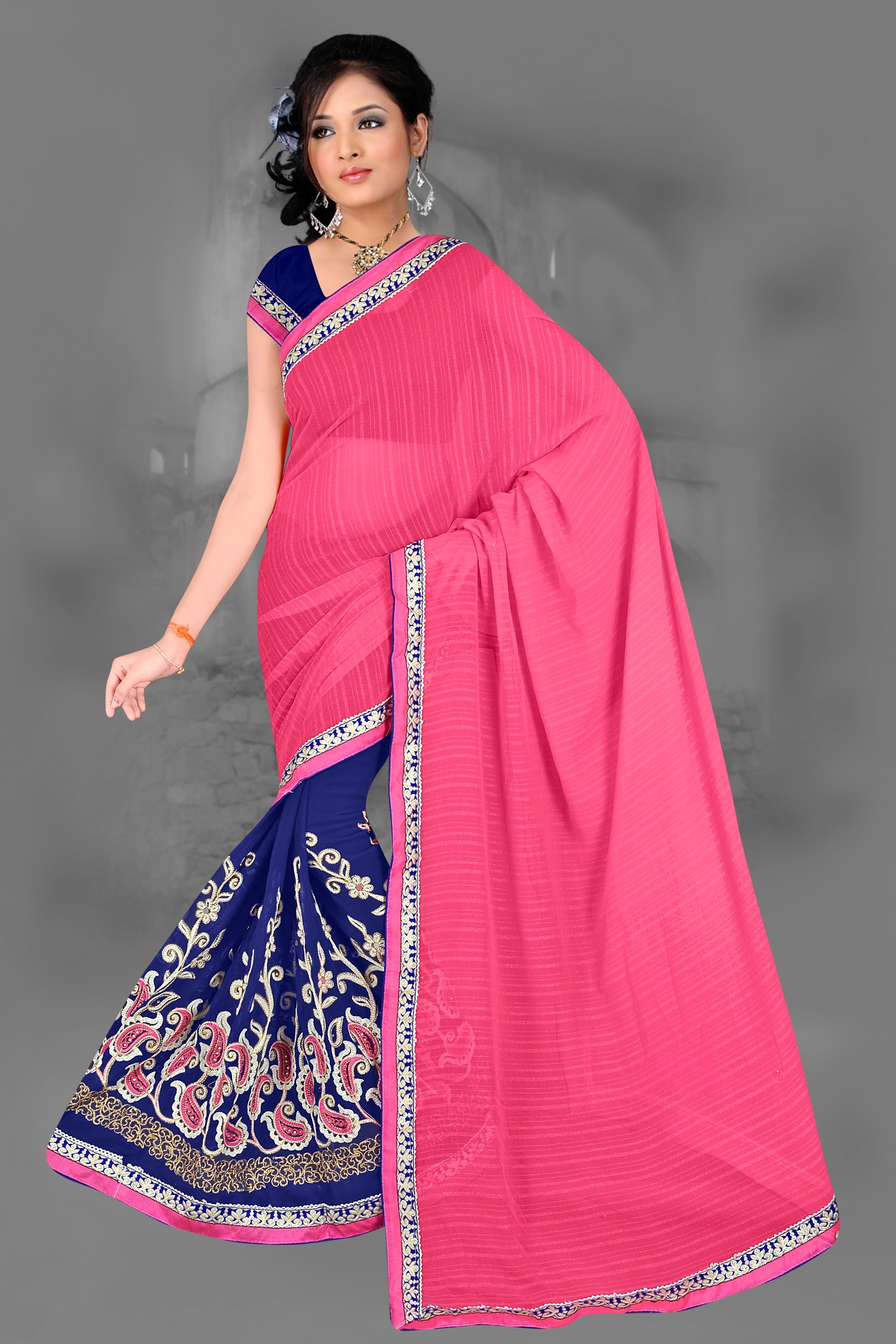 Embroidery Work Sarees