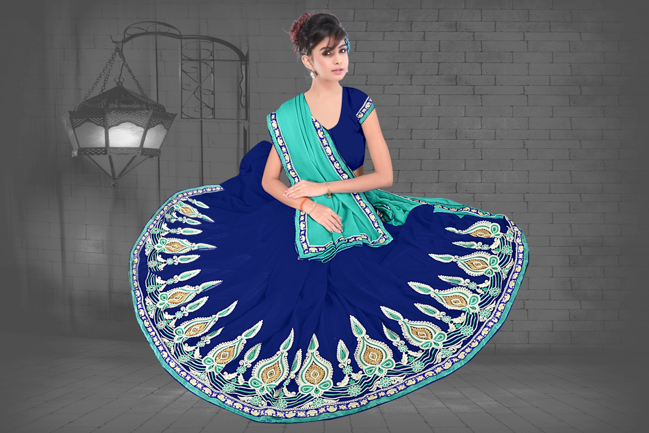 Embroidery Work Sarees