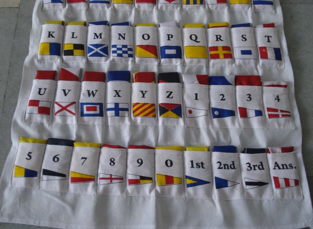 Ship's Signal Set A 40 Flag With Case Cover