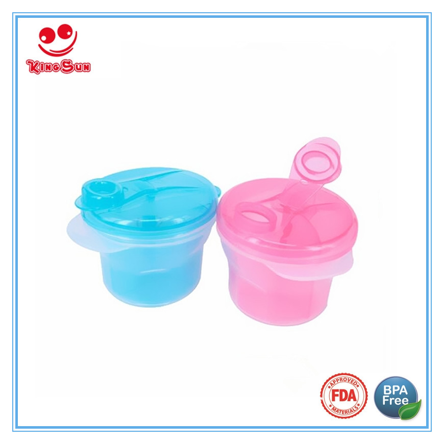 Pink 3 Division Rotation Milk Powder Container