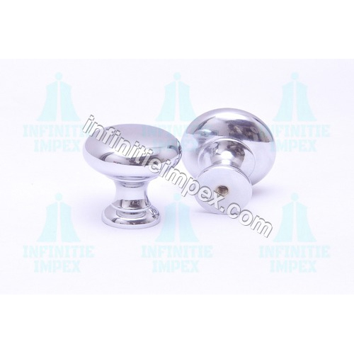 Chrome Finish Brass Cabinet Knob Diameter: 32 Millimeter (Mm)