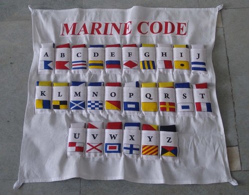 NAUTICAL सिग्नल सेट - 26 झंडे के साथ केस कवर