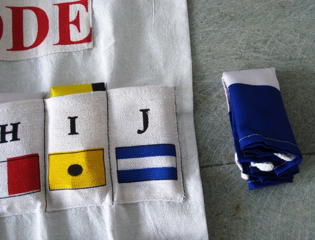 Ship's Signal Set A 26 Flag With Case Cover