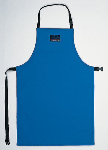Cryo Apron - Nylon Fabric, 24 to 48 Inches Size, Blue Color | Adjustable Neck and Waist Straps for Quick On/Off