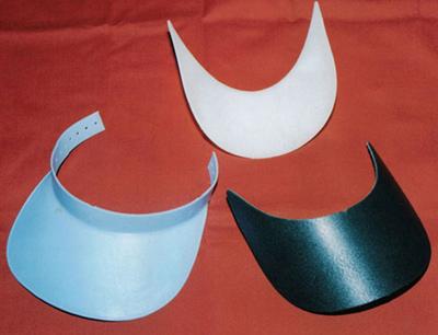 Customized White PE Peaks Visor Cap