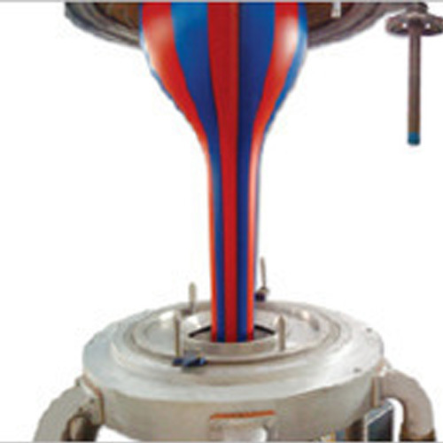 मैनुअल डबल कलर स्ट्राइप प्लास्टिक फिल्म ब्लोइंग मशीन