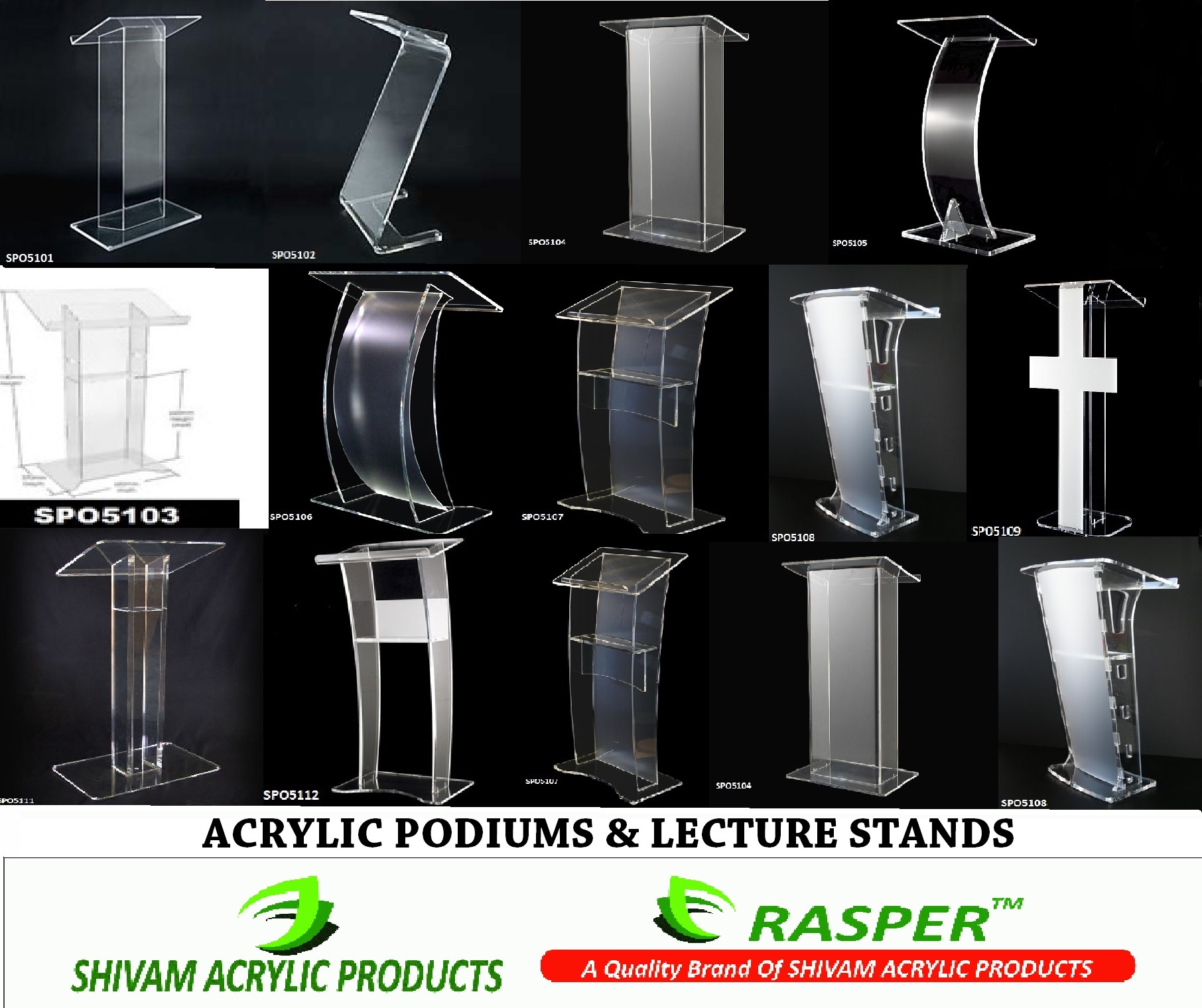Good Look Acrylic Lecture Stand