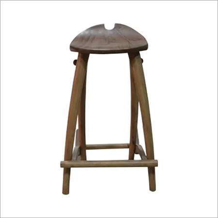 Bar Stool - Durable Hardwood, Bar Height 30 Inches, Elegant Dark Walnut Finish, Comfortable Ergonomic Design