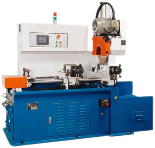 Blue Automatic Tube Cutting Machine