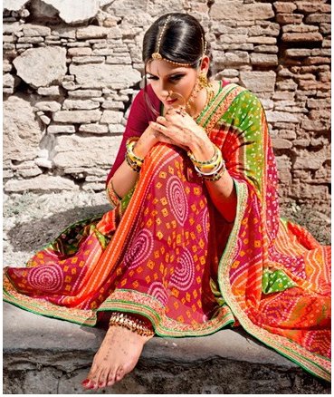Georgette Churidar Suit