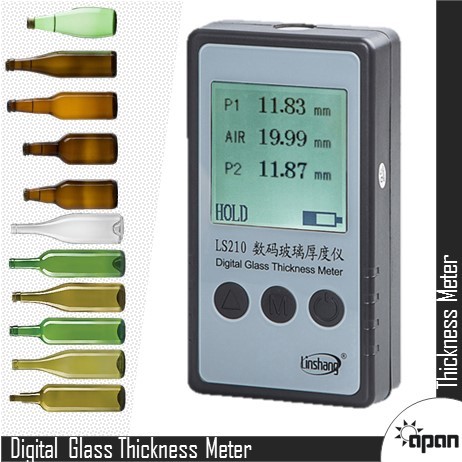 Digital Glass Thickness Meter - 60mm Glass Thickness Scale 35mm Air Space Scale | Laser-coupled Ccd Measurement Large Lcd Display Quick Single-side Operation