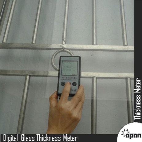 Digital Glass Thickness Meter - 60mm Glass Thickness Scale 35mm Air Space Scale | Laser-coupled Ccd Measurement Large Lcd Display Quick Single-side Operation