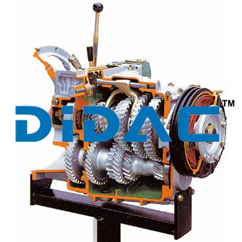 रिडक्शन गियर कटअवे के साथ HGV मैनुअल गियरबॉक्स