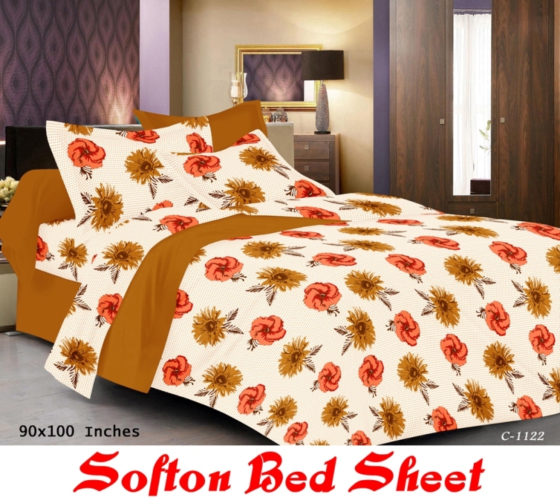 Printed Poly Cotton Bedsheet
