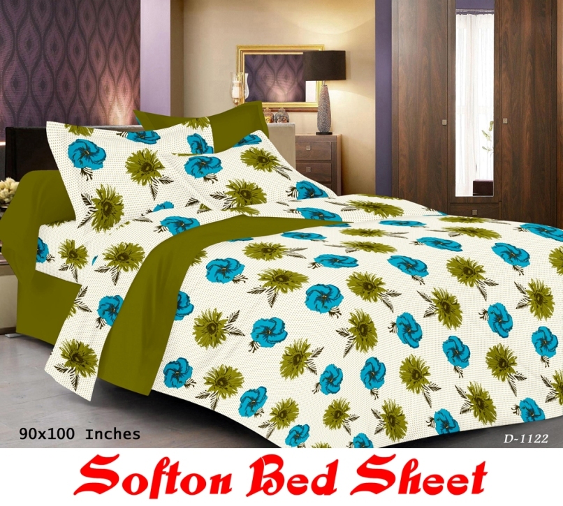 Printed Poly Cotton Bedsheet