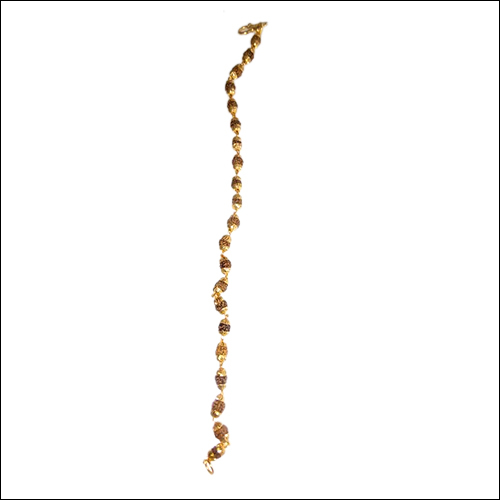 रुद्राक्ष गोल्ड प्लेटेड ब्रेसलेट