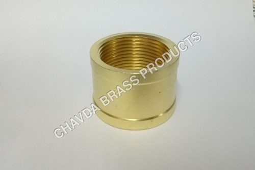Brass Bushing - Polished Finish, 1/2 Inch NPT Thread Size, 1 Inch Length, 1.25 Inch Outer Diameter, 0.75 Inch Inner Diameter | Durable Brass Construction
