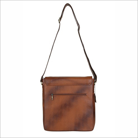 Vertical Small Leather Laptop Bag