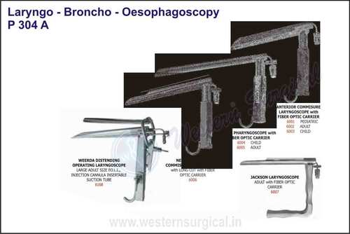 Laryngo-Broncho - Oesophagoscopy - Color: Silver