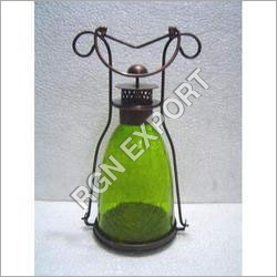 ब्लैक ग्रीन व्रेट आयरन लालटेन