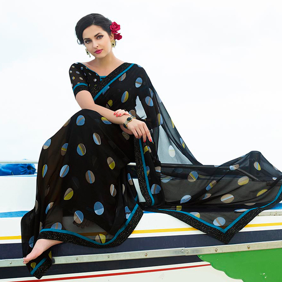 Green Fancy Border Saree