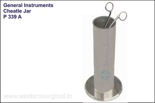 Cheatle Jar - Stainless Steel, Precision Surgical Instrument | Enhanced Durability, Ergonomic Design for Optimal Handling